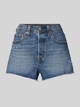 Levi's Regular Fit Jeansshorts im 5-Pocket-Design Modell 501 in Jeansblau, Gr&ouml;&szlig;e 24