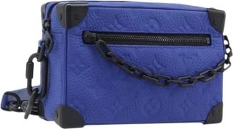 Louis Vuitton Pre-owned Mini Soft Trunk - Dames - Vintage Schoudertas - Blauw - ONE Size - Vintage