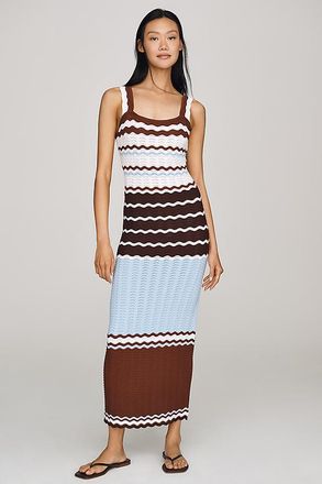 English Factory Crochet Midi Dress