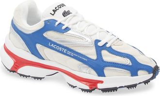 Lacoste L003 2K24 Sneaker in White/Red/Blue at Nordstrom Rack, Size 11.5