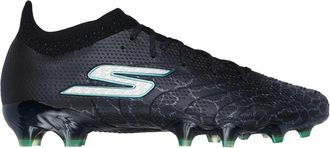 Skechers Heren Elite Cracked Ice Firm Ground Voetbalschoenen (Zwart/Zilver)