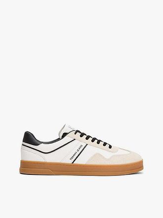Tommy Hilfiger The Greenwich Mixed Texture Trainers With Leather