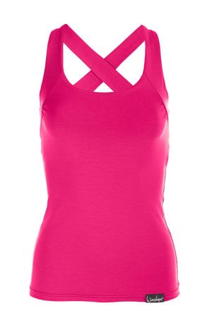 Winshape Sporttop WINSHAPE WVR25, Damen, Gr. XS, pink, 90% Baumwolle, 10% Elasthan, eckiger Ausschnitt, Tops Sporttop, Cross Back Style