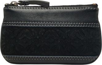 Loewe Black Leather Coin Purse/Coin Case (Pre-Owned)