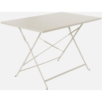 Sweeek Tavolo da giardino pieghevole in acciaio, 4 posti, 110cm