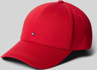 Tommy Hilfiger Cap mit Label-Stitching in Rot, Größe OS