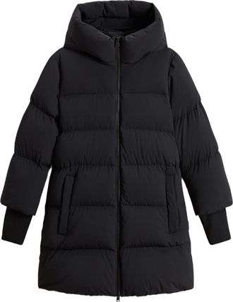 Woolrich Cappotto oversize con cappuccio - Nero
