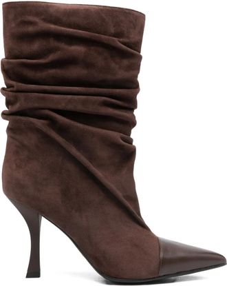 Marc Ellis Stivali a punta 90mm - Marrone