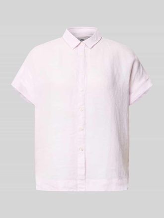 0039 Italy 0039 Italy Leinenbluse mit Knopfleiste Modell DOLLY in Hellrosa, Gr&ouml;&szlig;e XXL