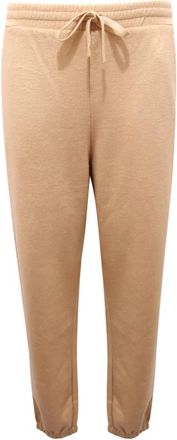 Max Mara Elis Wool-Blend Trainingsbroeken - Dames - Sweatpants - Bruin - XS - Katoen - Broeken