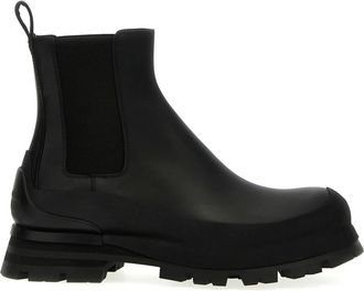 Alexander McQueen Schoenen, Heren, Zwart, 40 EU, Leer, Wander Chelsea Boot
