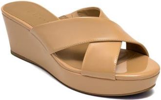 Aerosoles Cruis Platform Wedge Sandal in Beige Bisque at Nordstrom, Size 8.5