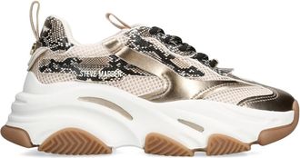 Steve Madden Womens Possession Bronze Sneakers Fabric - Size UK 5