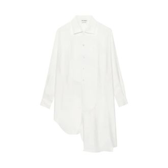 J.W.Anderson Shirts, female, White, Size: 2XS Tuxedo Drape Dress