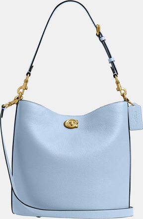 Coach Womens Willow Soft Bucket Bag - Blue Leather - One Size