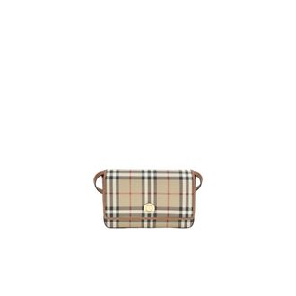 Burberry Cartera de piel Vintage Check - Bags - Mujer - Beige - ONE SIZE