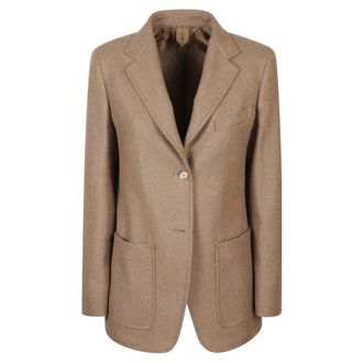 Max Mara Caraffa Blazer - female - Max Mara - Blazers - Brown - 2XS - Jackets