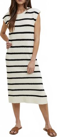 Wishlist Striped Sweater Dress In Black
