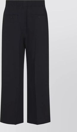 Jacquemus linen high-rise wide-leg pleated shorts