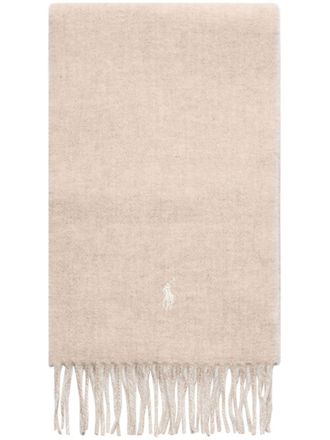 Polo Ralph Lauren reversible scarf - men - Nylon/Wool - One Size - Neutrals