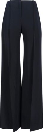 Ermanno Scervino Black Wide Leg Viscose Pants