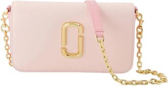 Marc Jacobs The Snapshot Wallet On Chain - Dames - Schoudertassen - Roze - ONE Size - Leer - Tassen