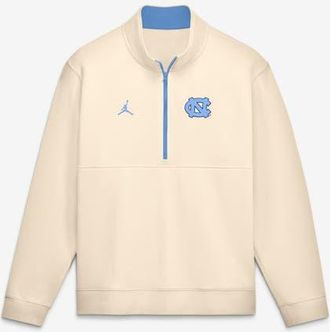 Jordan Brand Mens Jordan Brand Cream North Carolina Tar Heels Primetime Club Fleece Half-Zip Pullover at Nordstrom, Size X-Large