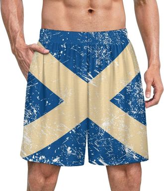Generic Scotland Vintage Flag Mens Pajama Pants Comfy Lounge Sleep Bottoms Casual Soft Pj with Pockets Sleepwear S