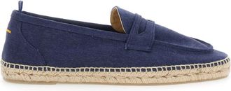 Castaner Blue Textured Suede Espadrilles