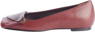 L'Arianna Tweekleurige platte schoen - Dames - Ballerinas - Bruin - 41 EU - Leer - Schoenen
