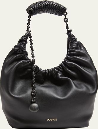 Loewe Squeeze Small Napa Leather Hobo Bag