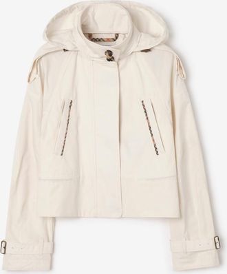 Burberry Cropped Lightweight Cotton Ladymoor Jacket