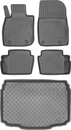 OEM Mazda Cx-3 Crossover De 2019 (juego) - Alfombrillas Para Coche + Alfombrilla Para Maletero