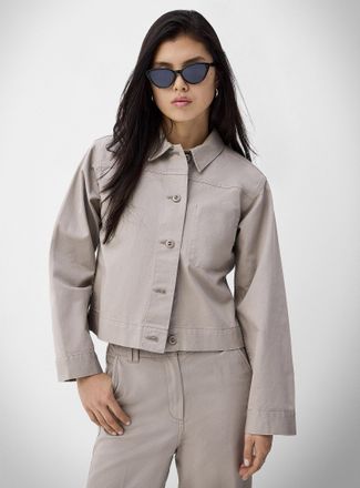 Jack & Jones Womens Katy inner pocket boxy-fit jacket