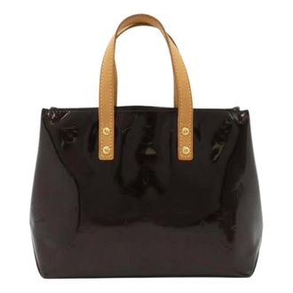 Louis Vuitton Pre-owned Handbags, female, Purple, Size: ONE SIZE Pre-owned Monogram Vernis Tote Bag