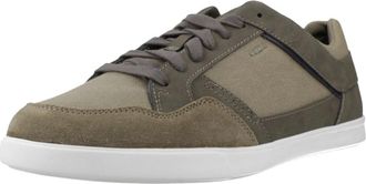 Geox U Walee - Heren - Sneakers - Groen - 40 EU - Leer - Schoenen