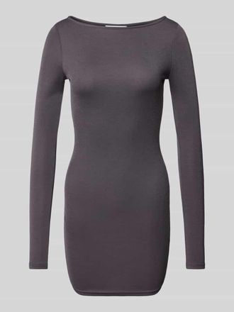 Review Minikleid mit U-Boot-Ausschnitt in Dunkelgrau, Gr&ouml;&szlig;e XS