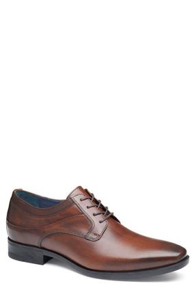 Johnston & Murphy Gibbons Plain Toe Derby in Mahogany Full Grain at Nordstrom, Size 10.5