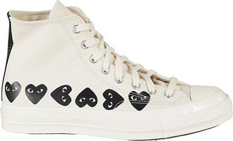 Comme Des Gar&ccedil;ons Heart High Top Sneakers - Heren - Sneakers - Wit - 42 EU - Schoenen