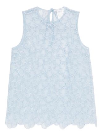 Cecilie Bahnsen Cbcerise vest - women - Cotton/Polyester/Polyamide - 10 - Blue