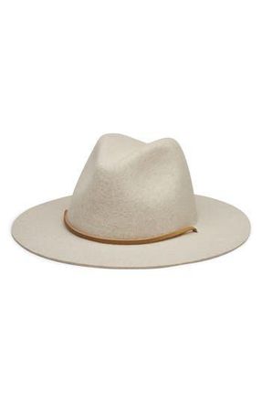 Wyeth Nyc Wool Fedora Hat in Smoke Marle at Nordstrom Rack