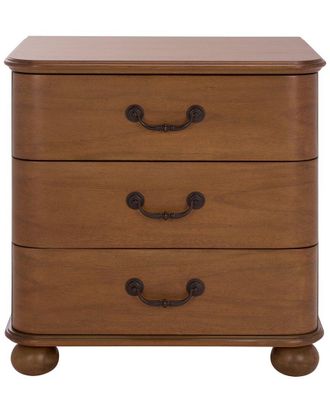 Safavieh Couture Jessy Wood Bun Foot Nightstand