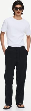H&M Relaxed Fit Trousers in Black at Nordstrom, Size Xx-Large