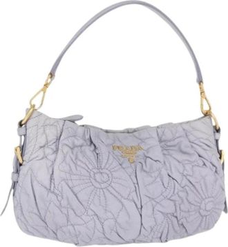 Prada Pre-owned Vintage Schoudertas - Dames - Vintage Schoudertas - Blauw - ONE Size - Leer - Vintage