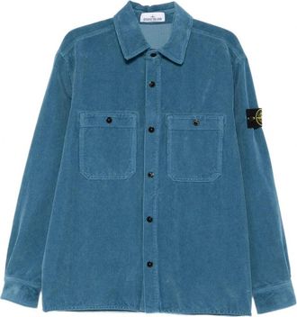 Stone Island S0212 CORDUROY OVERSHIRT Size: L, colour: BLUE