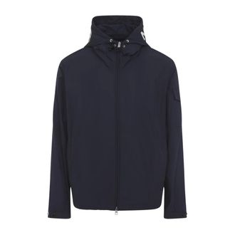 Moncler Light Jackets, male, Blue, Size: L Sassiere Jacket