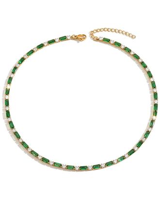 Liv Oliver 18K Plated 12.90 Ct. Tw. Quartz Necklace
