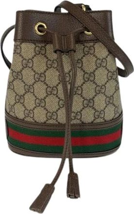 Gucci Pre-owned Bucket Bags, female, Brown, Size: ONE SIZE Pre-owned Vintage Bucket Bag
