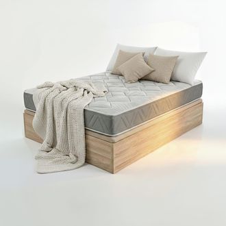 Royal Sleep Colch&oacute;n y Canap&eacute;, Muelles ensacados y Visco, madera, 90x190