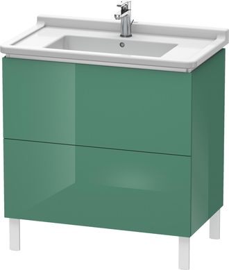 Duravit Duravit L-cube Mueble De Aseo Vertical, 2 Cajones, 820mm, Para Starck 3, Color: Jade Laca Alto Brillo - Lc660900303